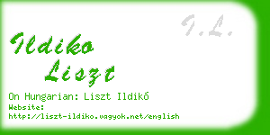 ildiko liszt business card