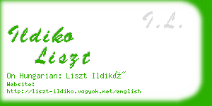ildiko liszt business card